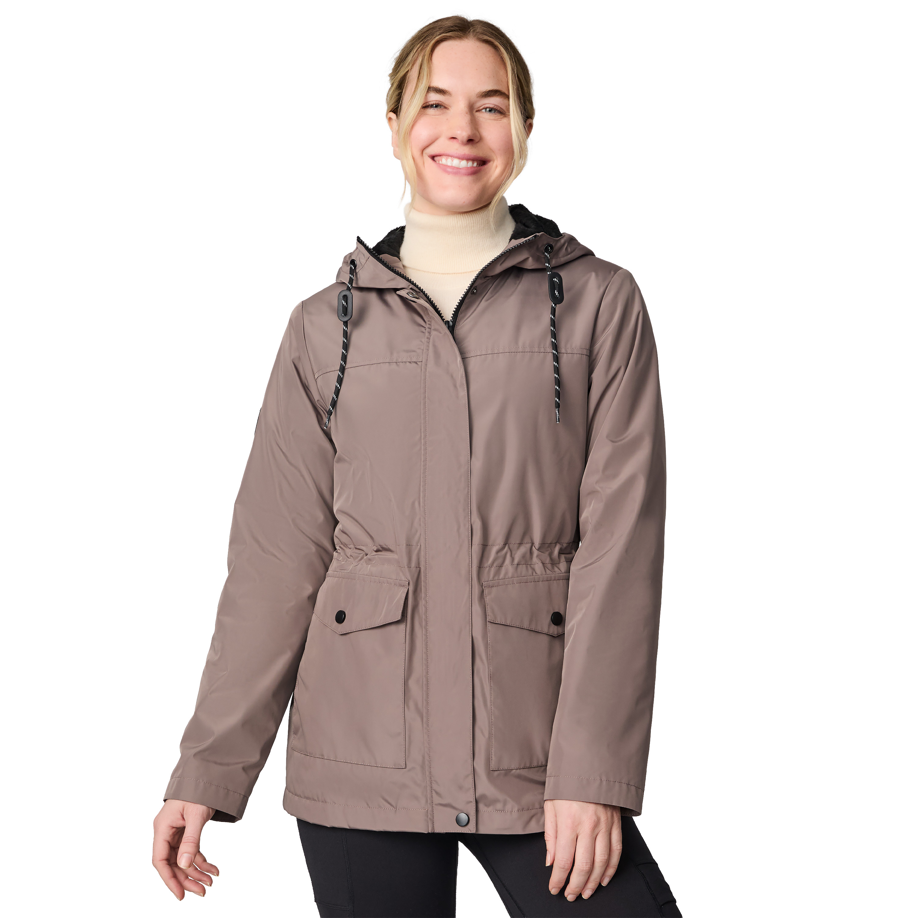 Free Country Women's Rain Away Lined Anorak Rain Jacket - Picture 13 of 15