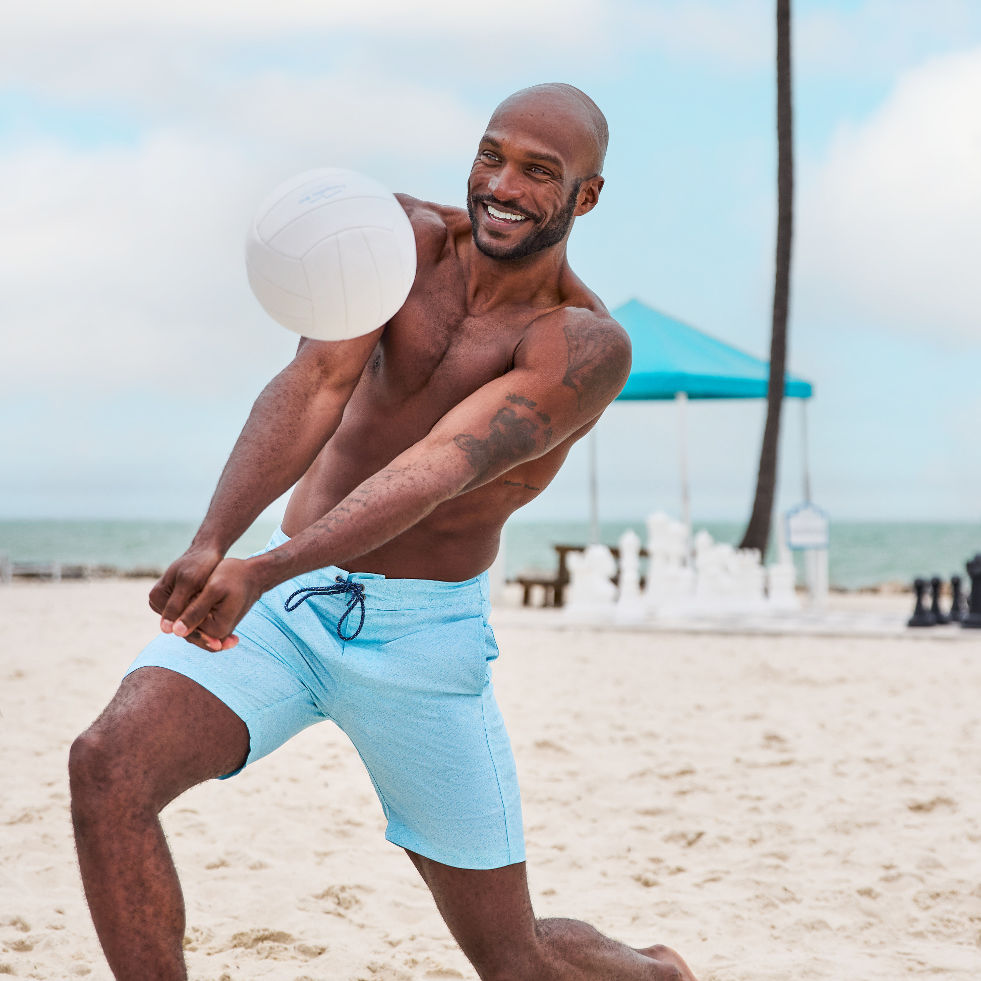 Free Country Men's Textured Surf Swim Short - Picture 8 of 8
