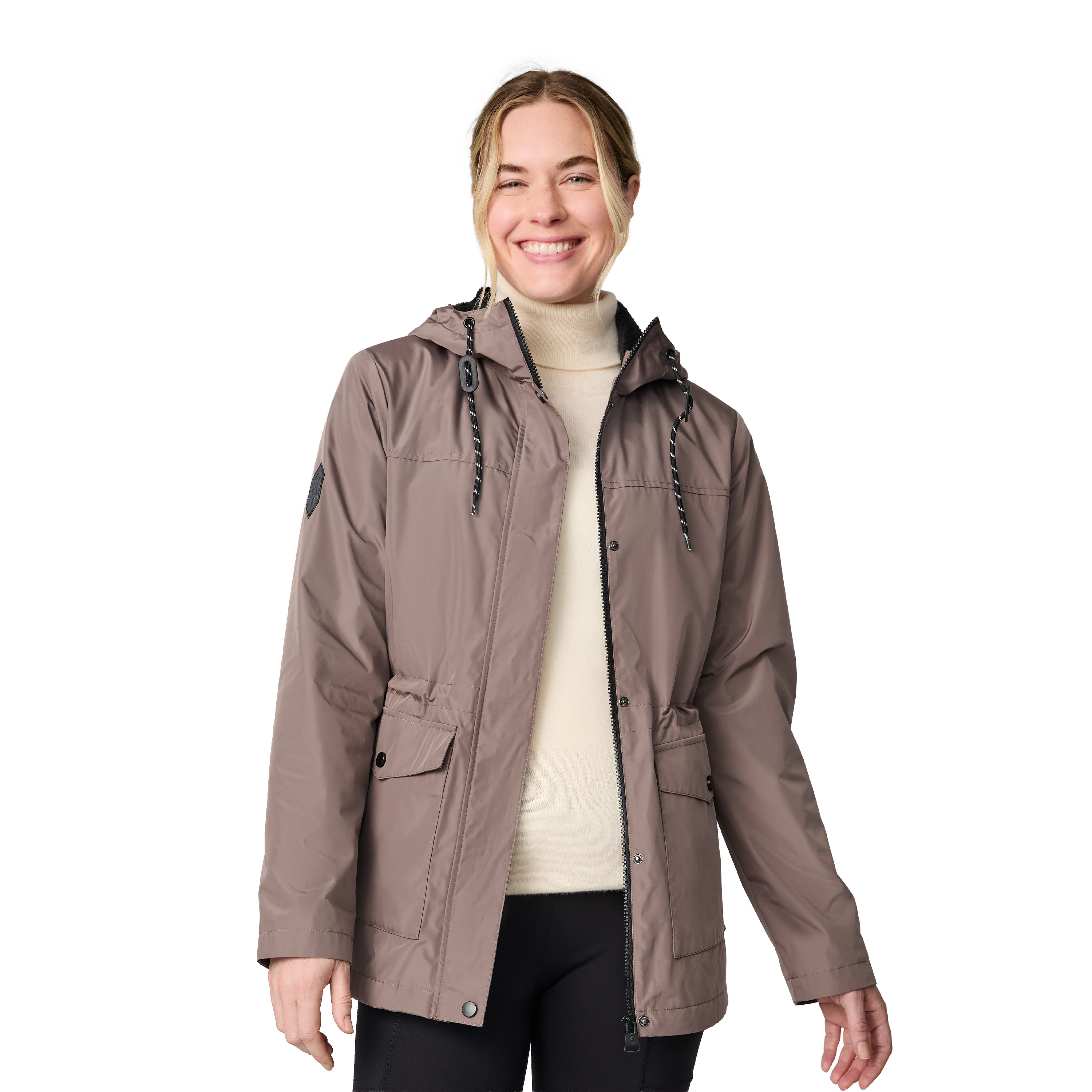 Free Country Women's Rain Away Lined Anorak Rain Jacket - Picture 14 of 15