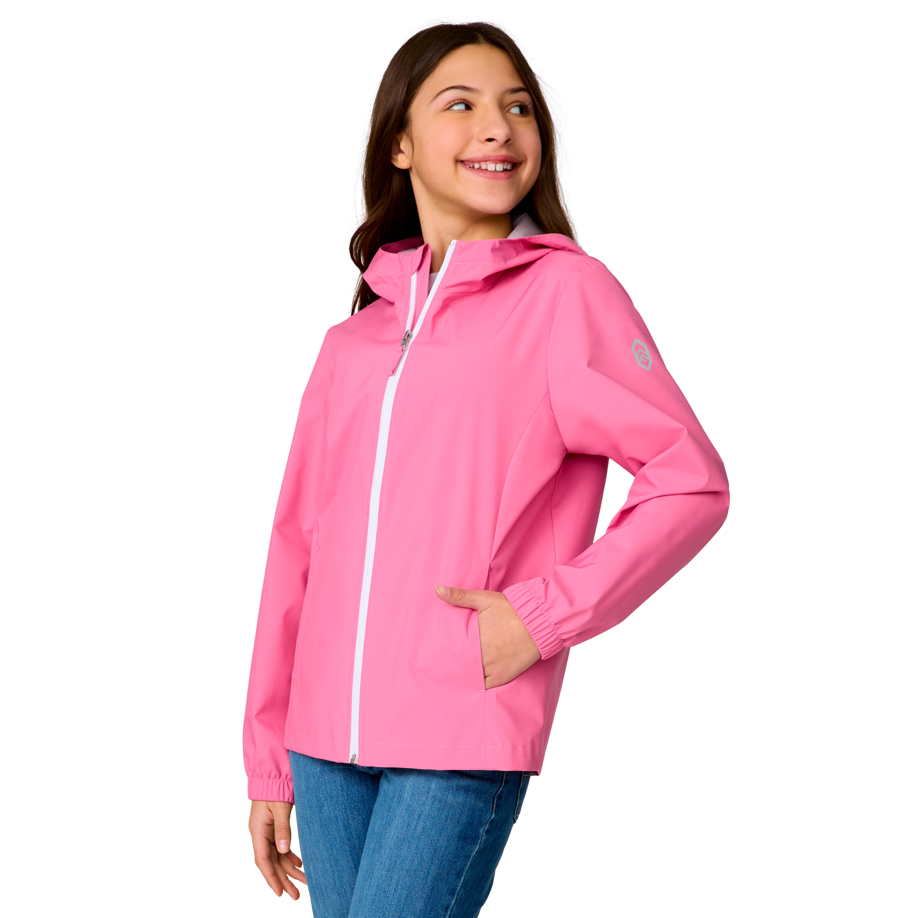 Free Country Girls' Recess X2O Rain Jacket - Picture 7 of 12