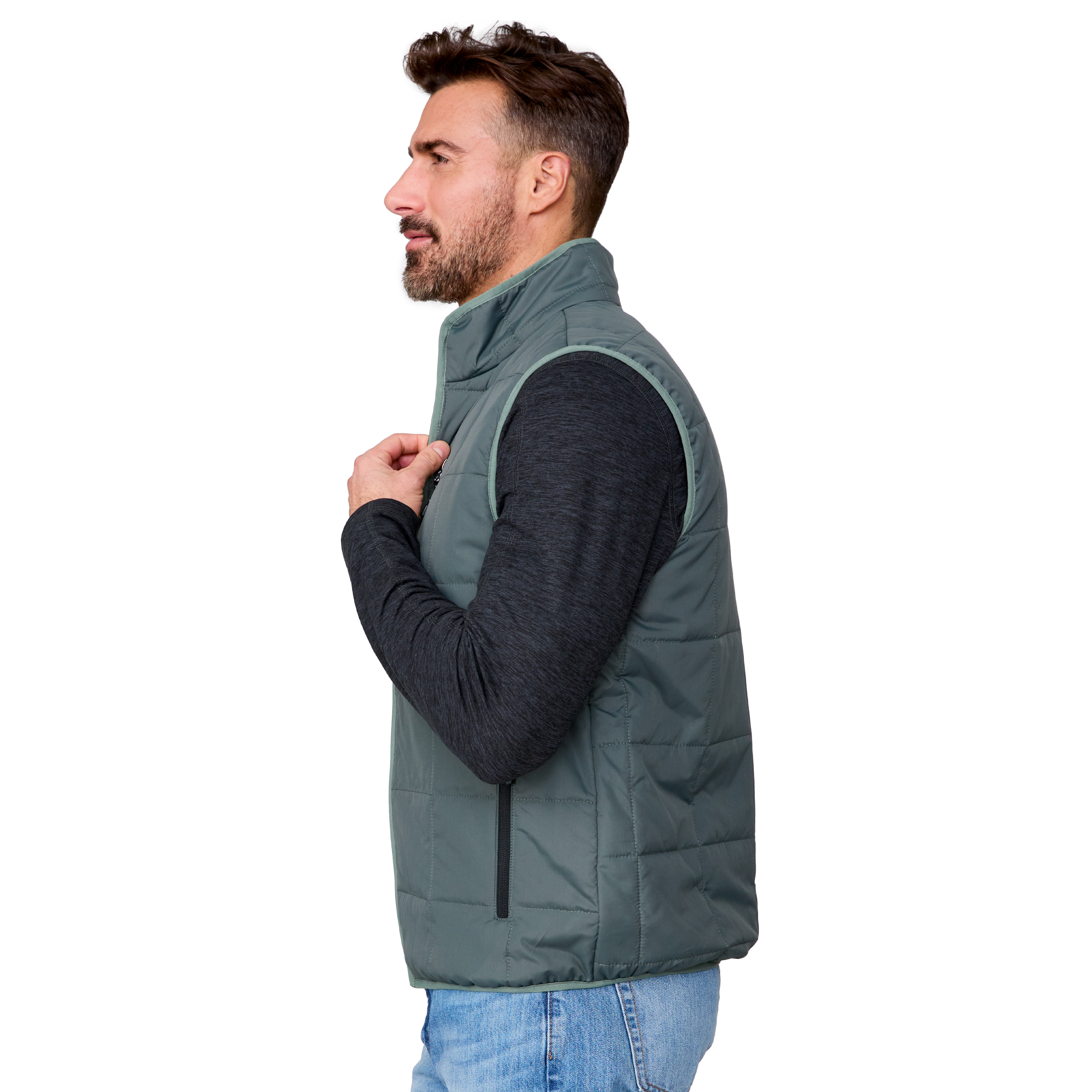 Free Country Men's Maple Creek IV Box Quilted Puffer Vest - Picture 7 of 19