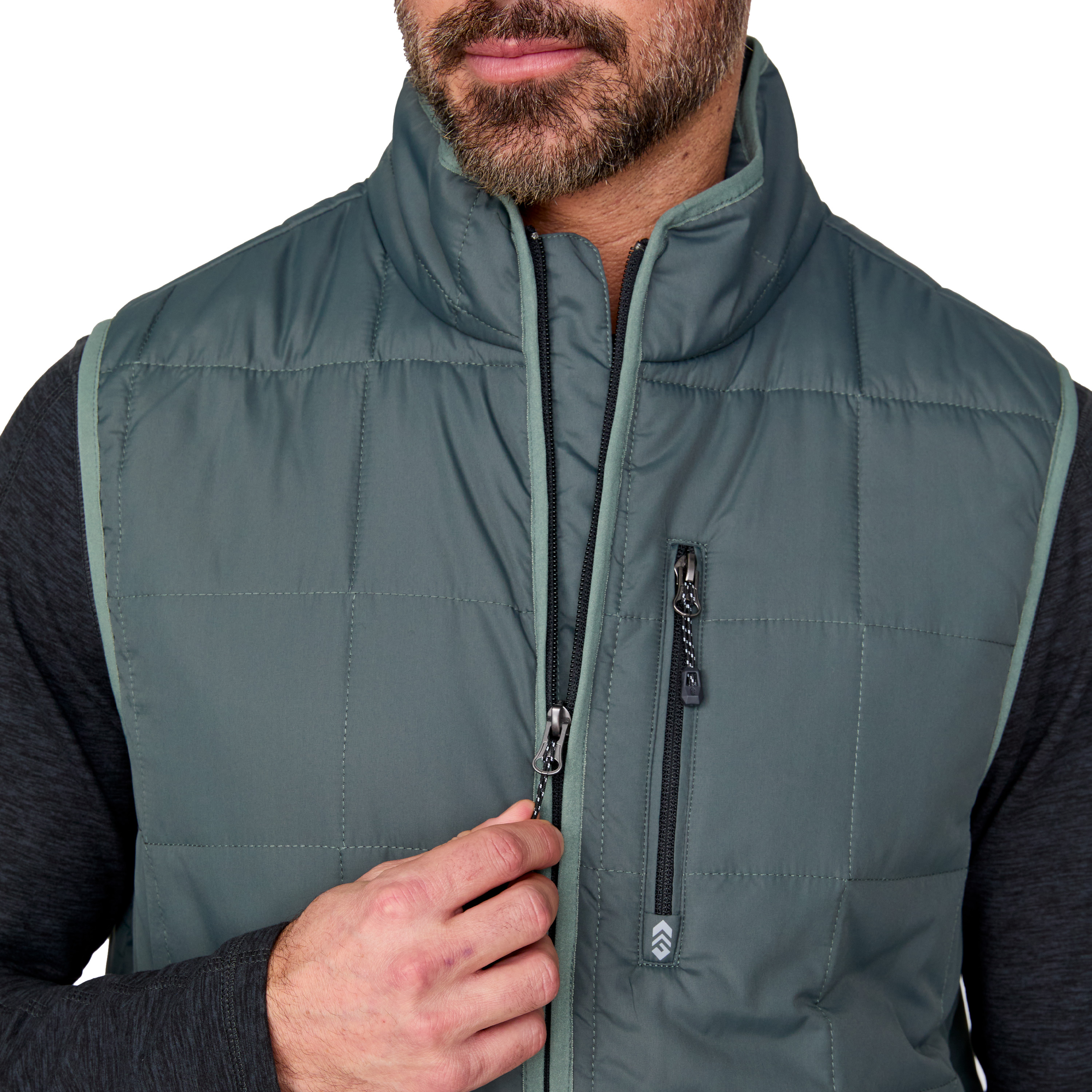 Free Country Men's Maple Creek IV Box Quilted Puffer Vest - Picture 9 of 19