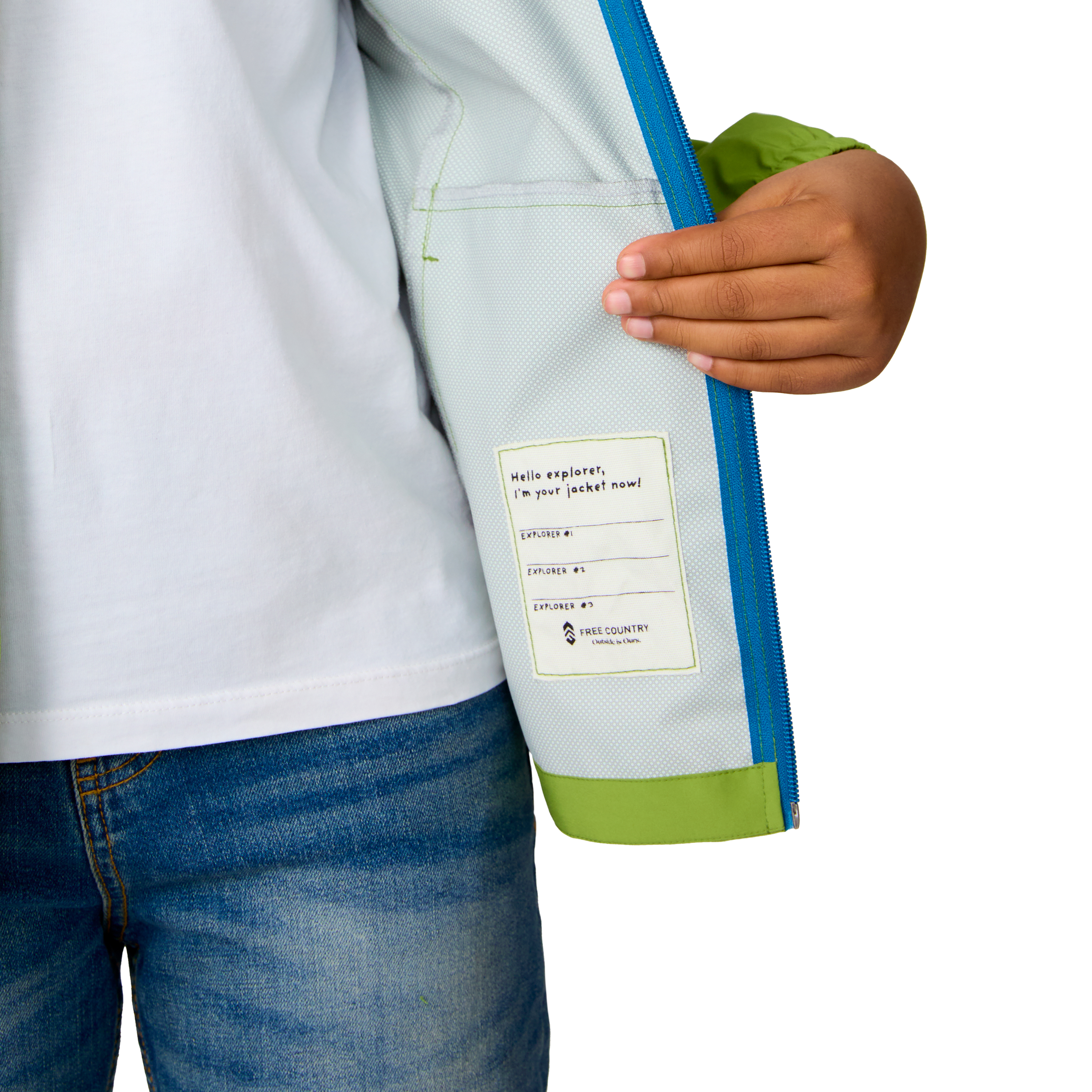 Free Country Boys' Hydro Lite Recess X2O Rain Jacket - Picture 9 of 9