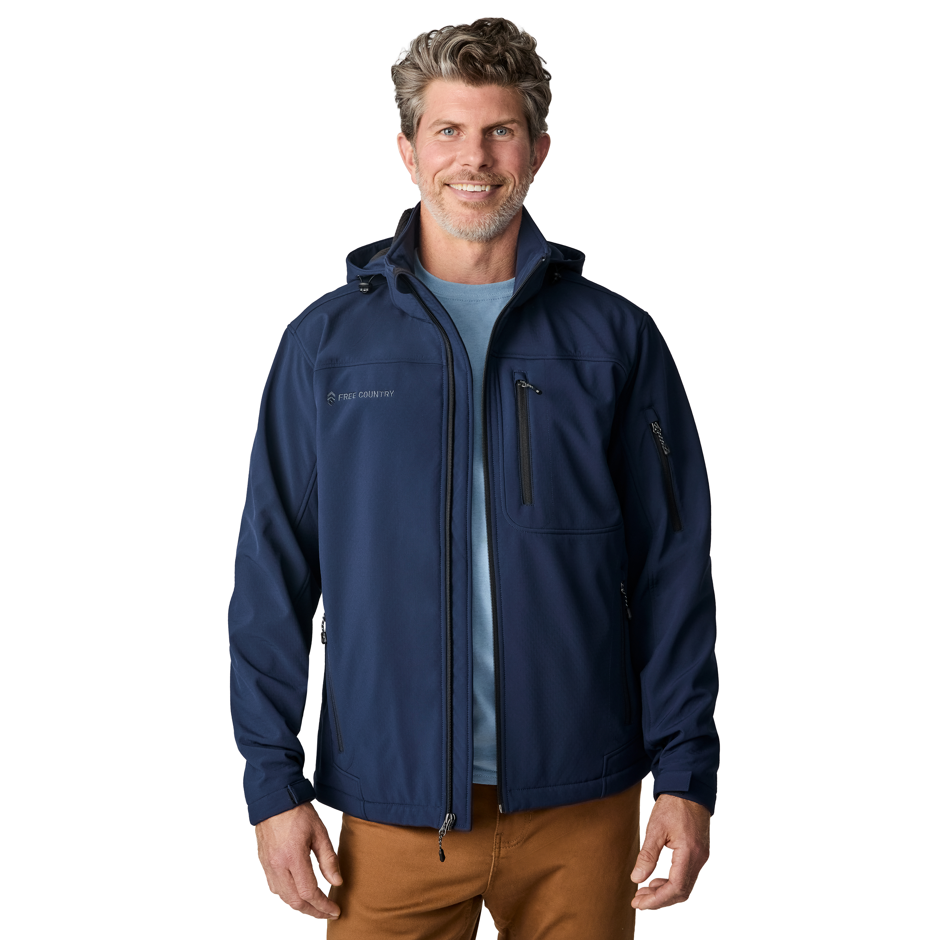 Free Country Men's Odyssey II Flex Super Softshell® Jacket - Picture 14 of 35