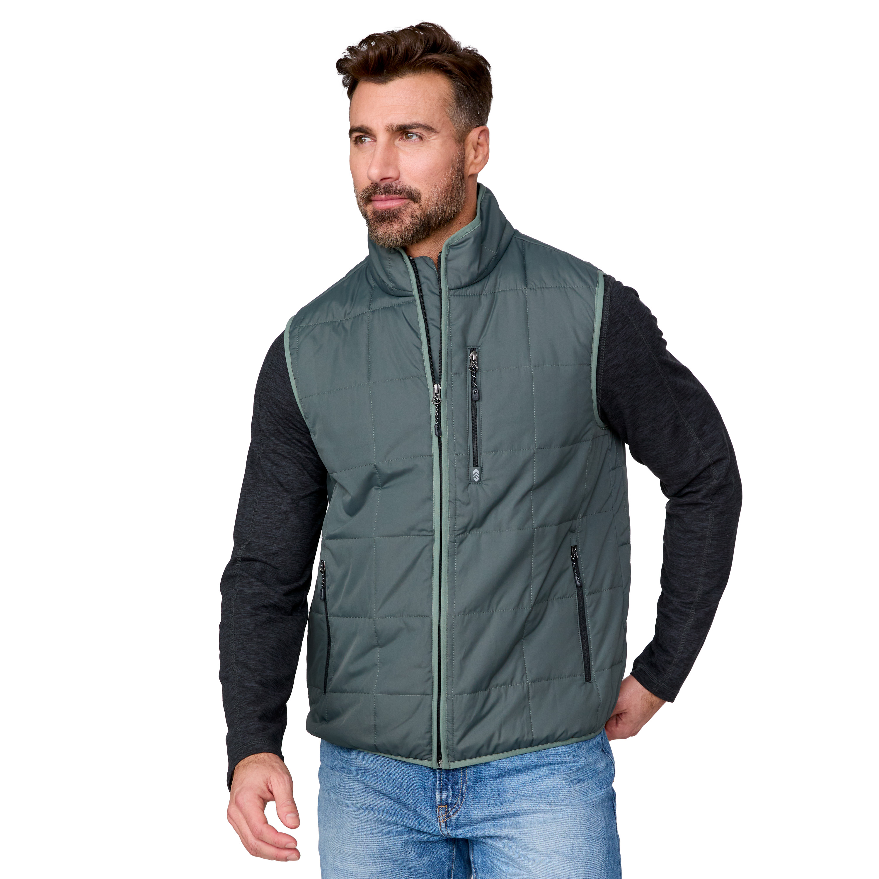 Free Country Men's Maple Creek IV Box Quilted Puffer Vest - Picture 6 of 19