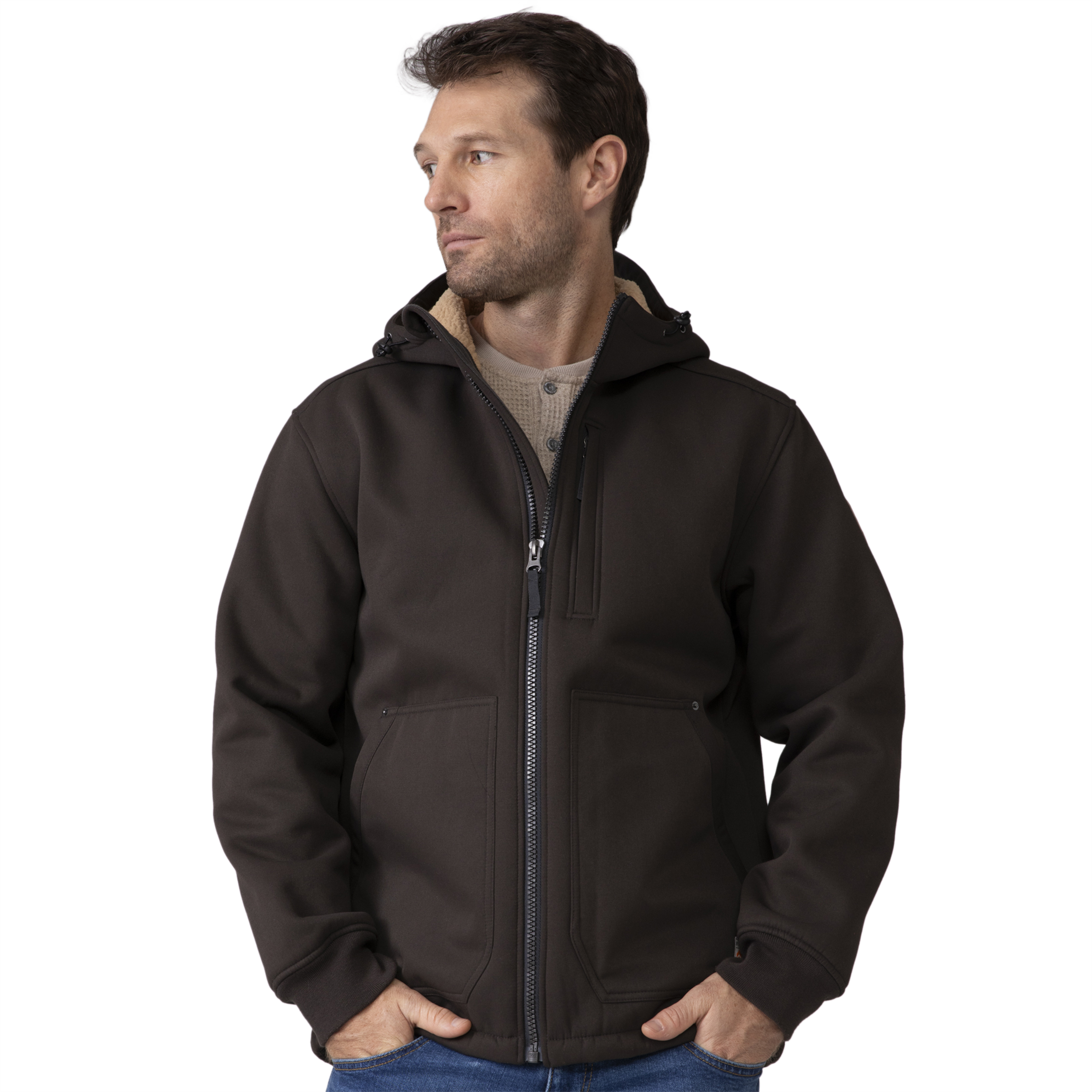 Free Country Men's Wind River Burly Canvas Softshell Jacket - Picture 11 of 13