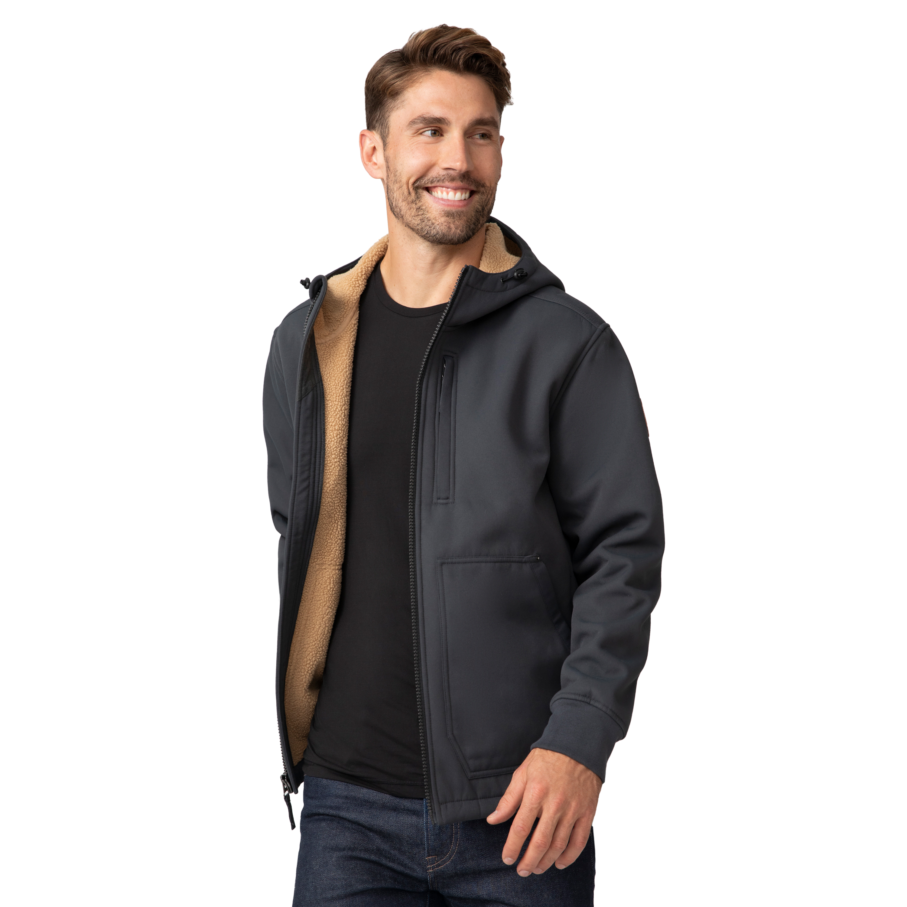 Free Country Men's Wind River Burly Canvas Softshell Jacket - Picture 9 of 13