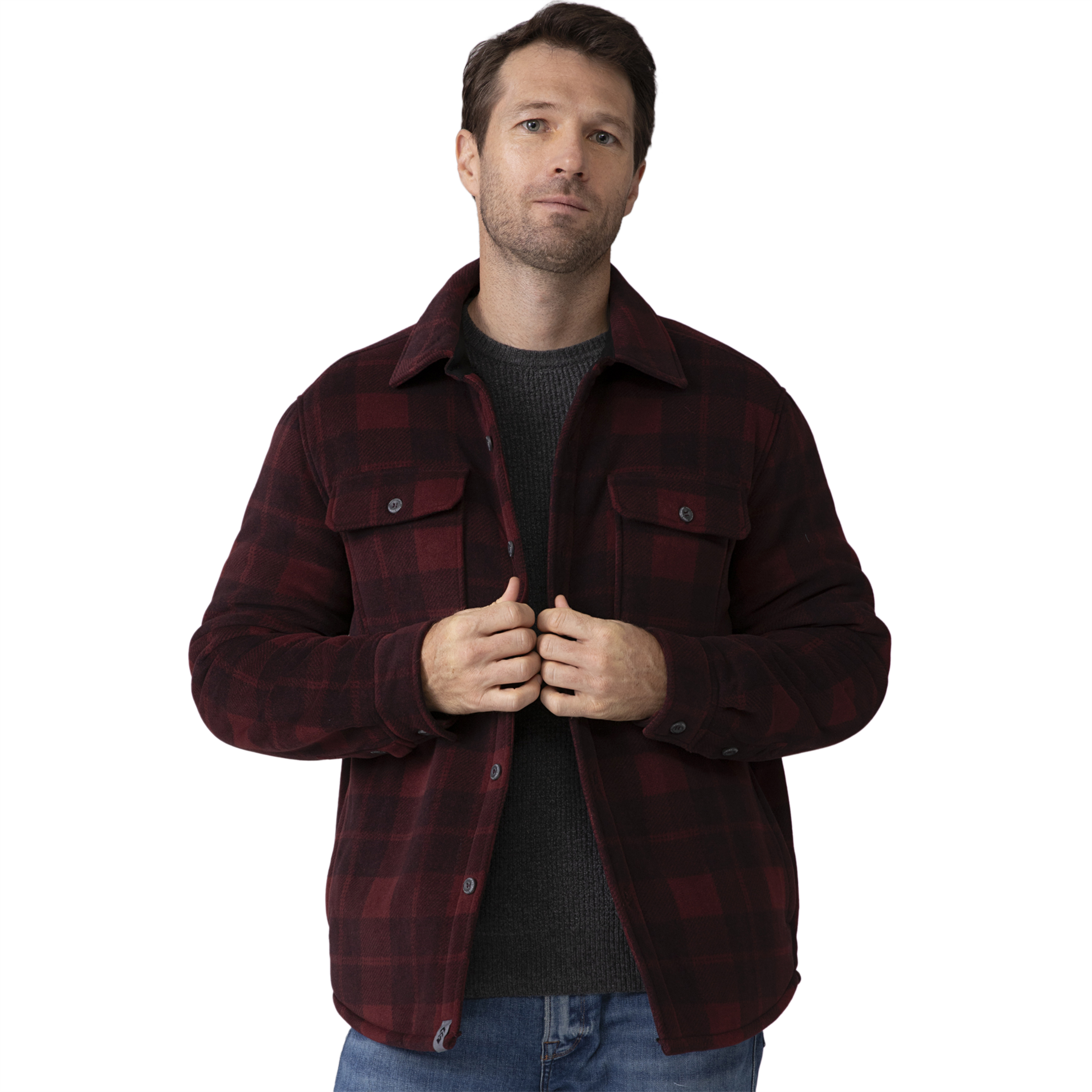 Free Country Men's Mountain Ridge Sueded Chill Out Fleece Jacket - Picture 5 of 9