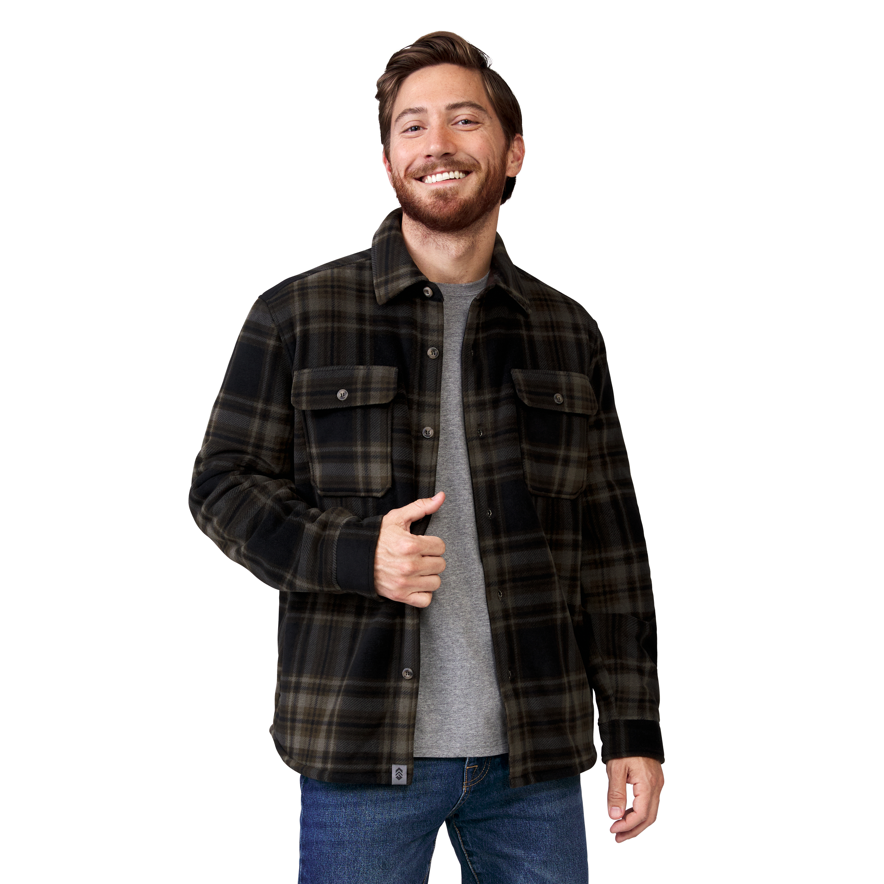 Free Country Men's Mountain Ridge Sueded Chill Out Fleece Jacket - Picture 8 of 9