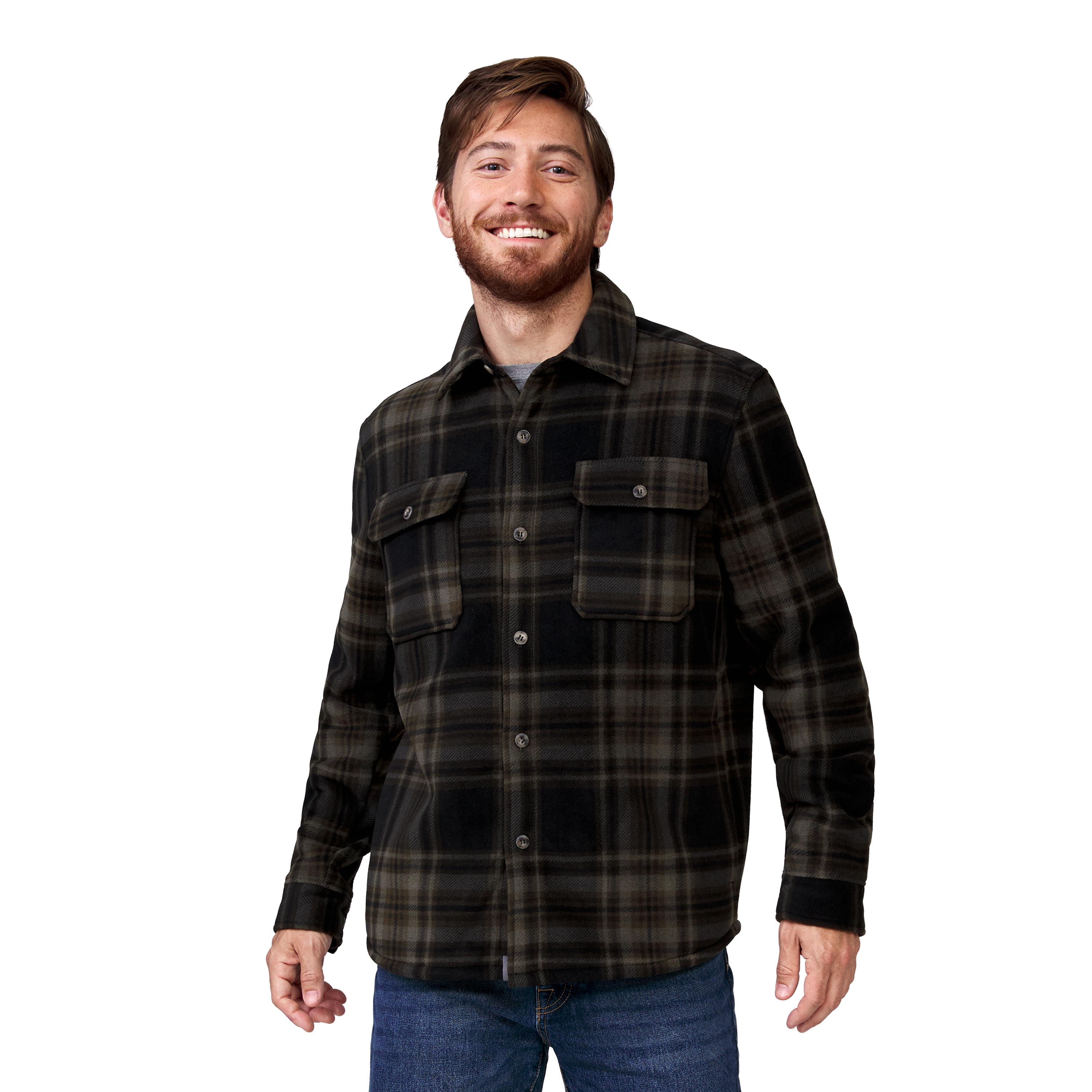 Free Country Men's Mountain Ridge Sueded Chill Out Fleece Jacket - Picture 7 of 9